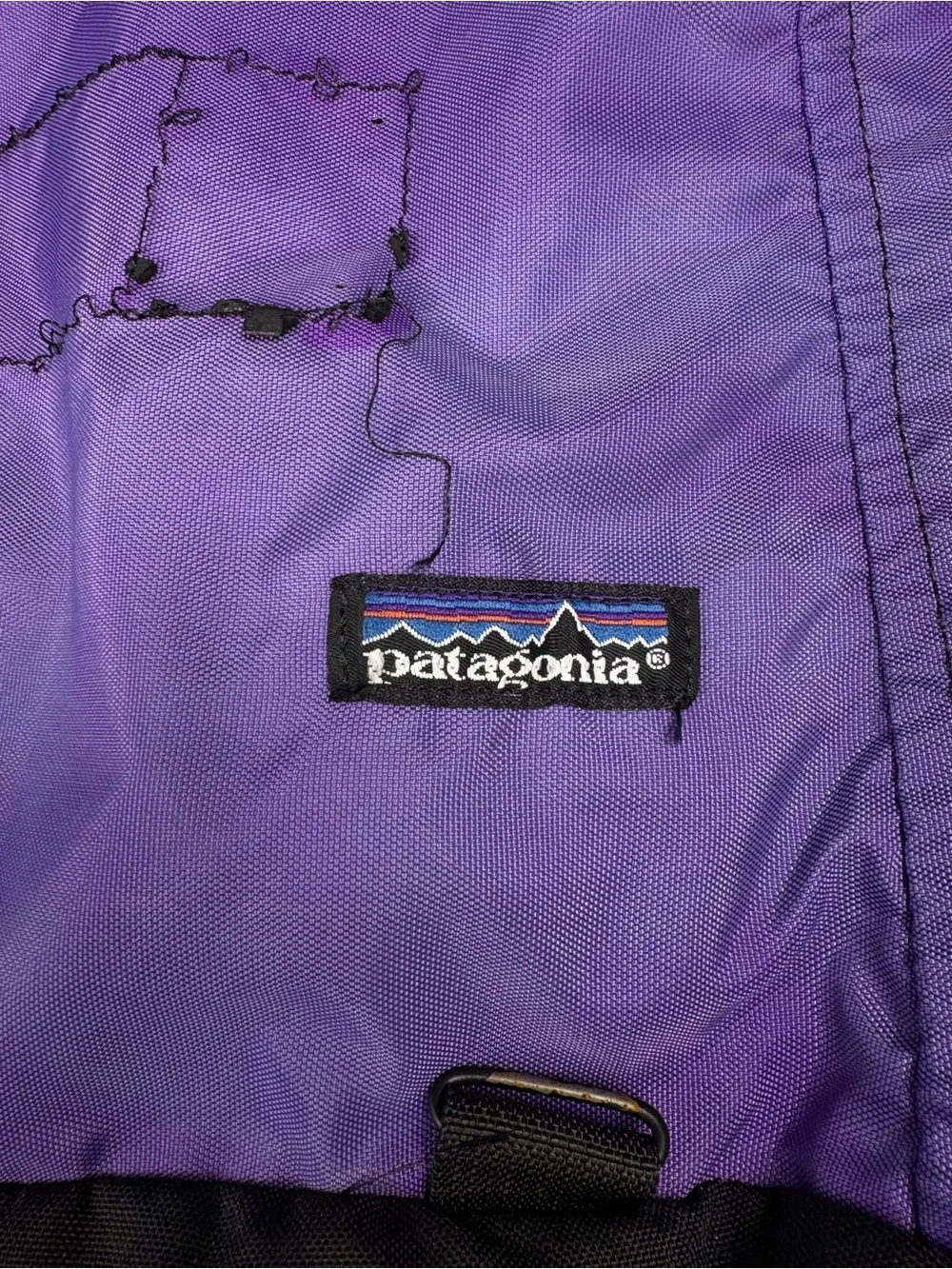 Vintage Patagonia Purple Green Black Small Backpack Daypack